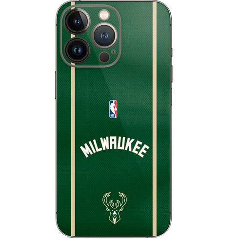 NBA Milwaukee Bucks Jersey iPhone 14 Pro Skin